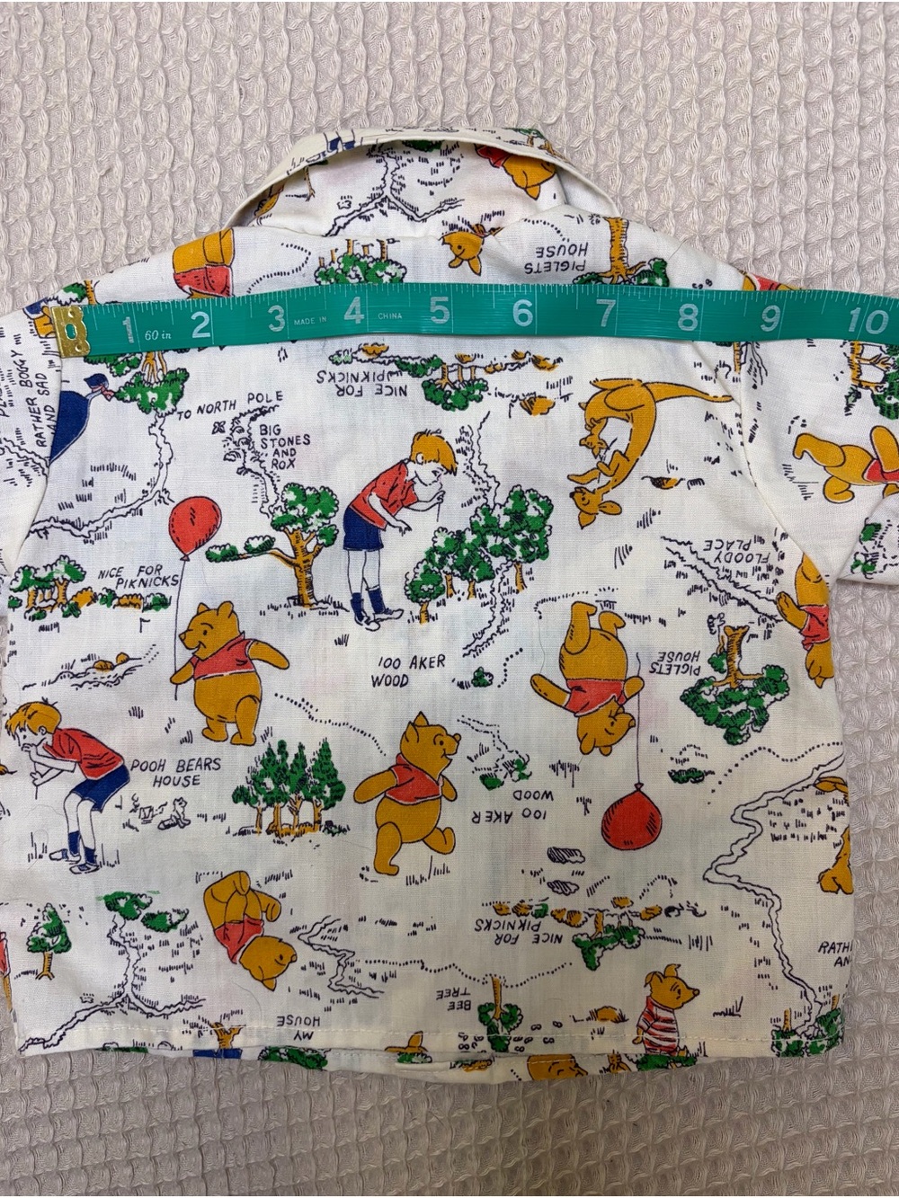 1970s Vintage Disney, Winnie the Pooh Collection, toddler button down shirt - Picture 10 of 11